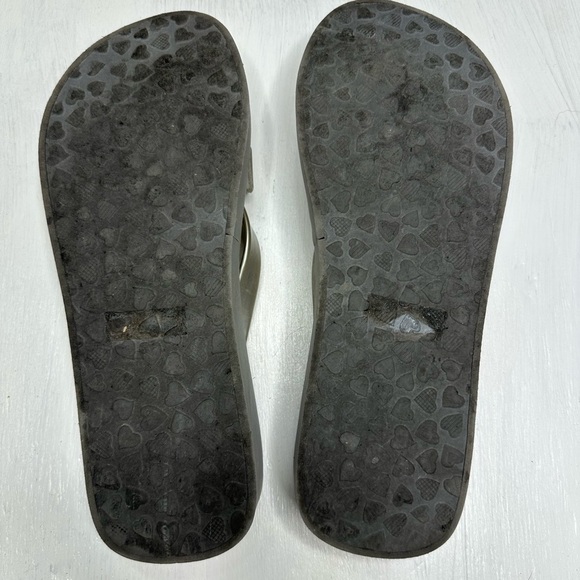 Brighton Silver Wedge Flip Flops w/ Crystal Bow – Women’s Size 7.5 (9.5” long) - Picture 6 of 8